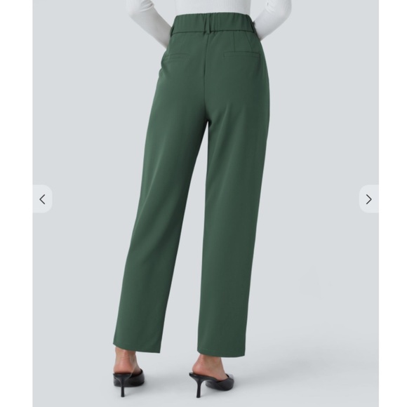 NWT Halara High Waisted Pocket Solid Work Tapered Pants - Picture 5 of 7